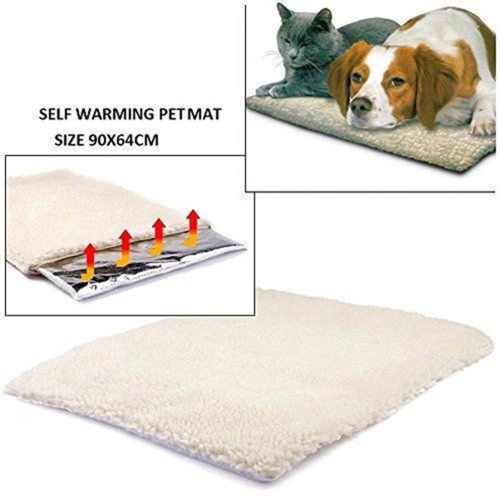 Self Heating Dog Cat Blanket Pet Bed Thermal Washable No Electric Blanket Super Soft Puppy Kitten Blanket Beds Mat